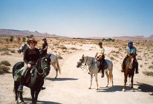 On horse-back through the desert